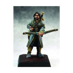 Reaper Miniatures Hellknight Captain Pathfinder Figure - Unpainted Metal Mini