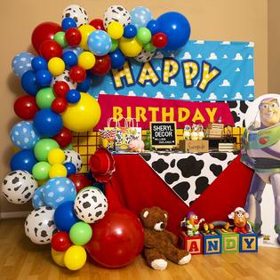 Sheryl Decor 100pcs, easy diy toy story balloons garland kit