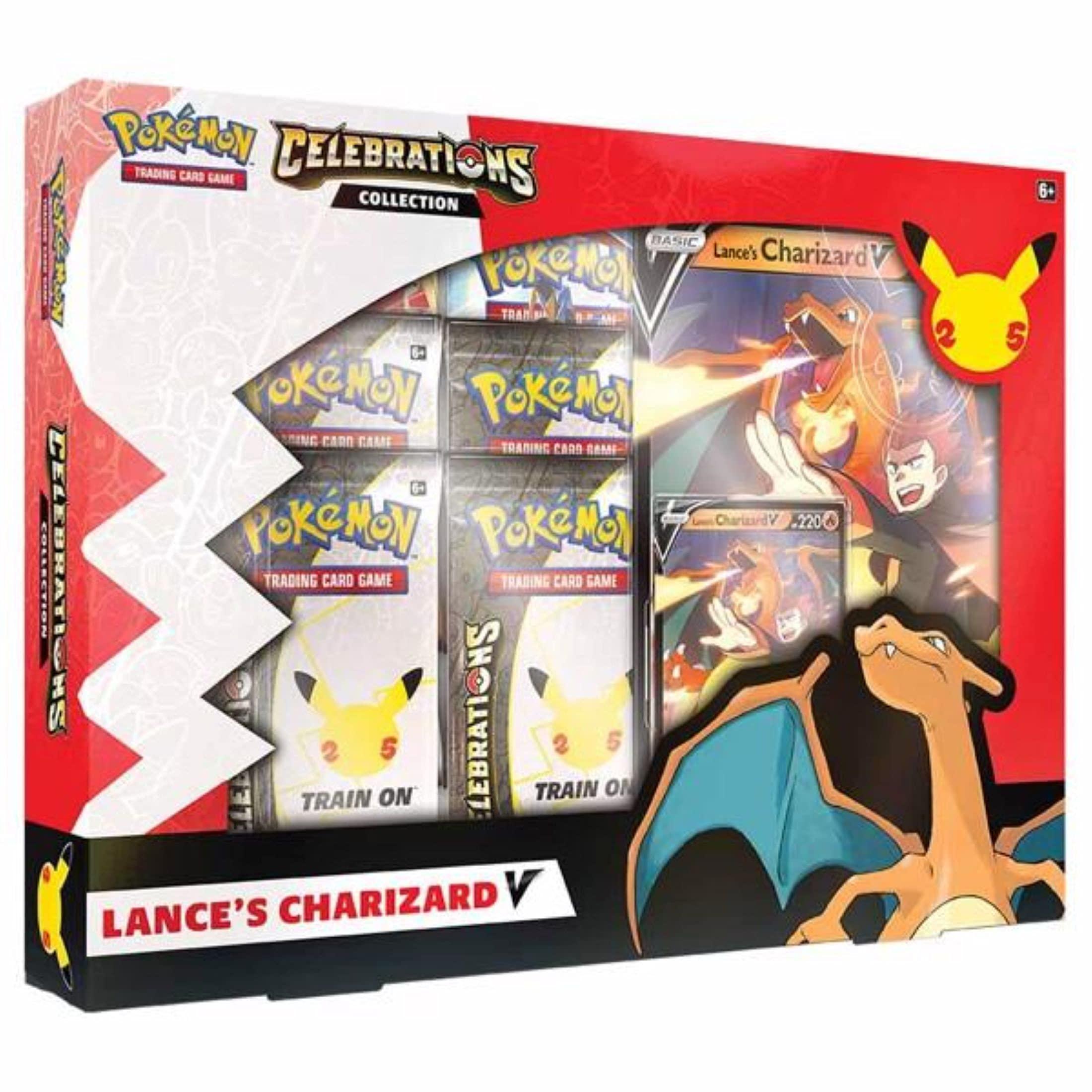 Pokemon 21 pokemon tcg: 25th anniversary celebrations collection -  charizard v