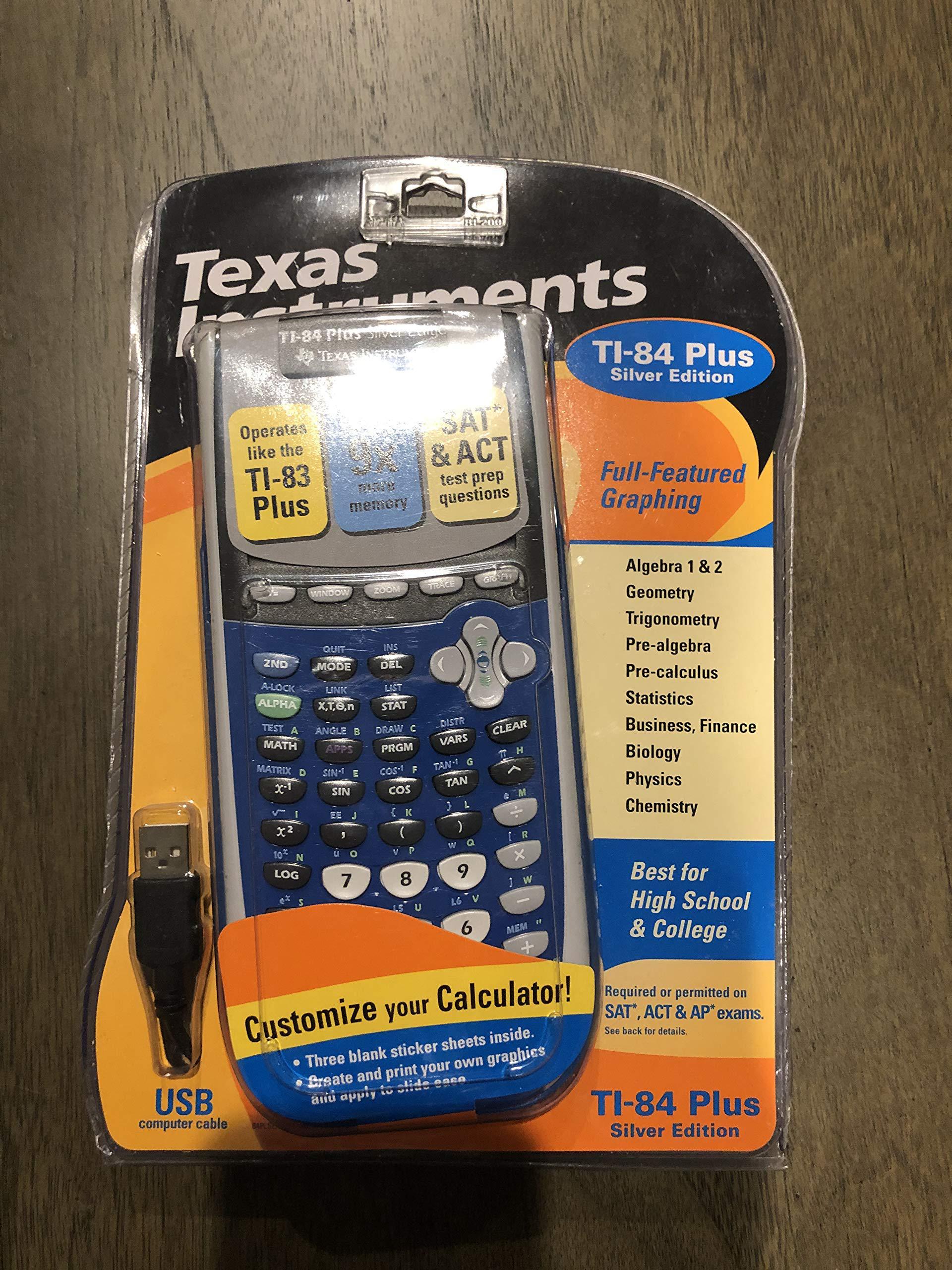 Ti-84 Calculator Renewed TI-84 Plus C Silver Edition Graphing