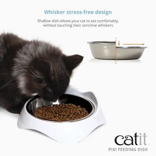 CatIt catit pixi double feeding dish, whisker stress free food