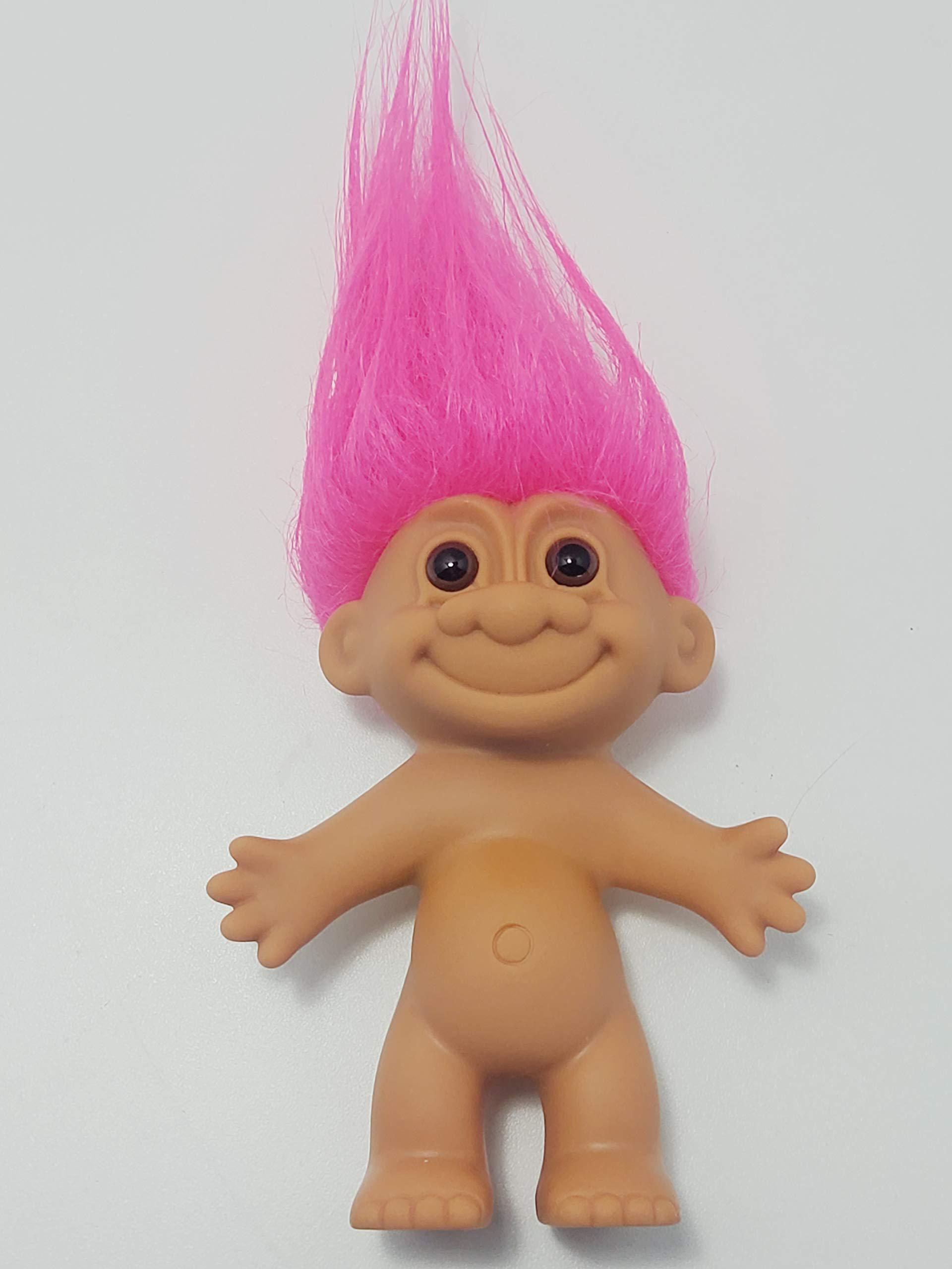 Russ troll doll russ pink hair vintage 90s