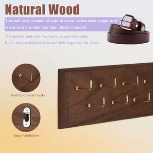 Creproly creproly belt hanger wall mount belt organizer for closet