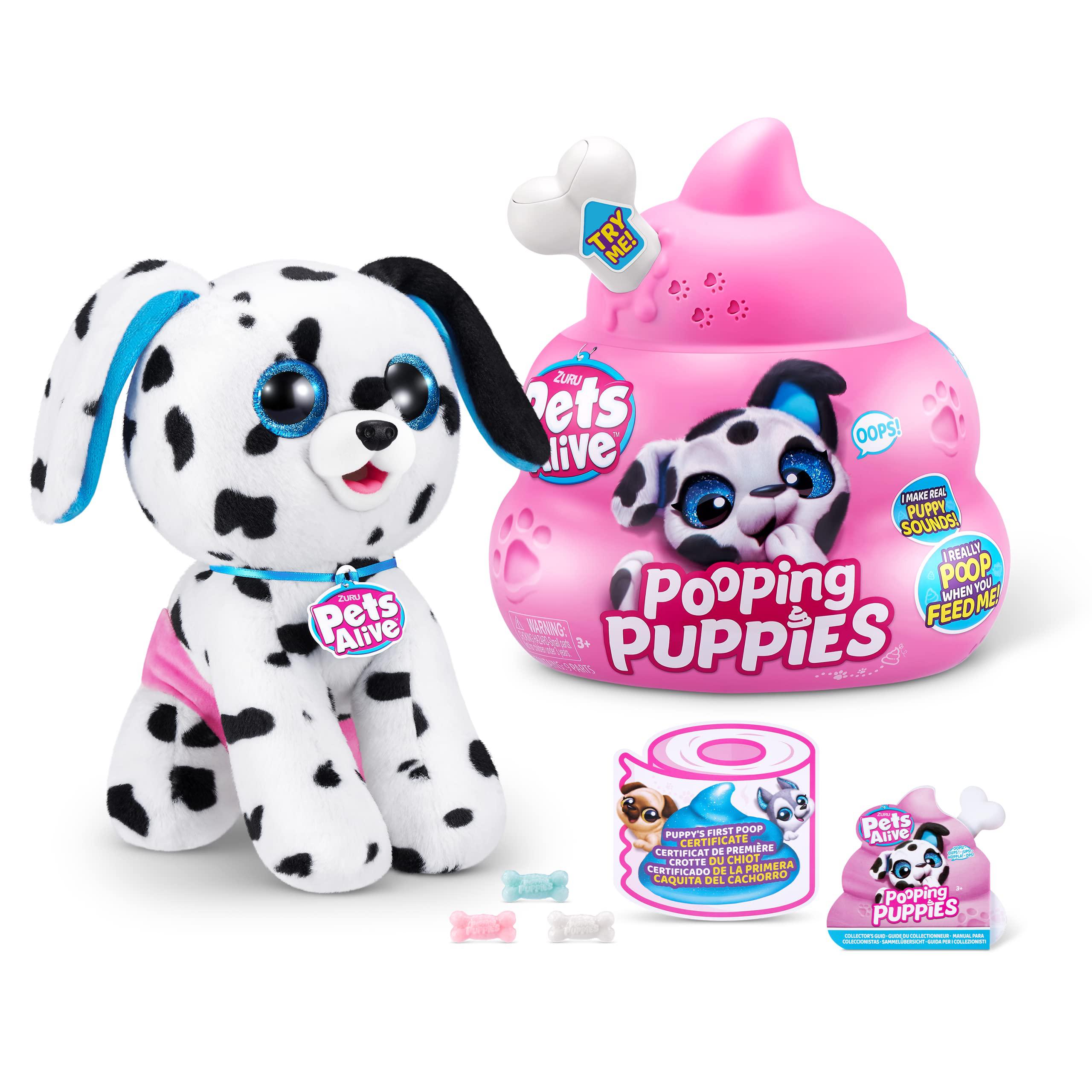 Pets Alive pets alive pooping puppies (dalmatian) by zuru real pet