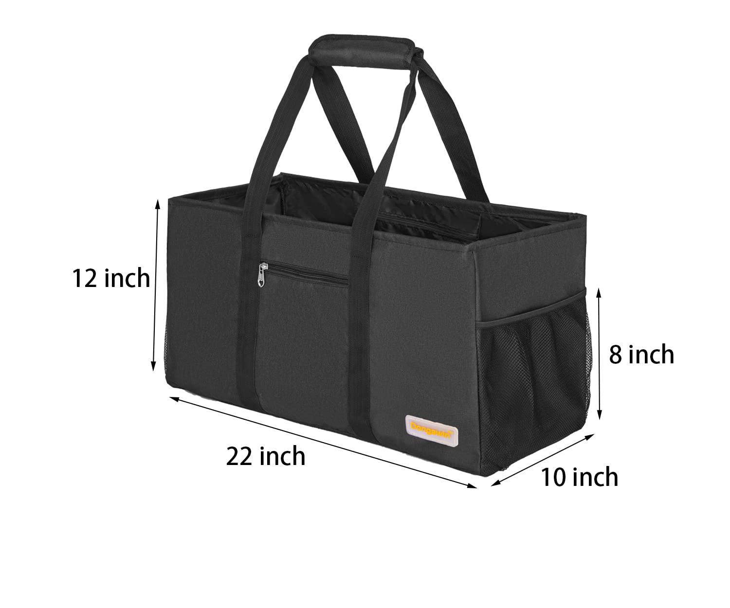 SZUAH 10-Pack Reusable Grocery Shopping Bags - Foldable, Machine Washable, 40lb Capacity, Assorted Patterns
