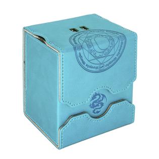 Zoopin Leather Deck Box with Built-in Spinning Life Counter, Cyan for MTG,Yugioh,Pokeman,TES Legacy,Munchkins CCG Decks and Also Small Tokens or Zoopin Leather Deck Box with Built-in Spinning Life Counter, Cyan for MTG,Yugioh,Pokeman,TES Legacy,Munchkins CCG Decks and Also Small Tokens or