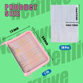 Neffliwe 4-pocket kpop photocard holder book with 30pcs inner pages 6 ring a5 photocard binder Neffliwe 4-pocket kpop photocard holder book with 30pcs inner pages 6 ring a5 photocard binder