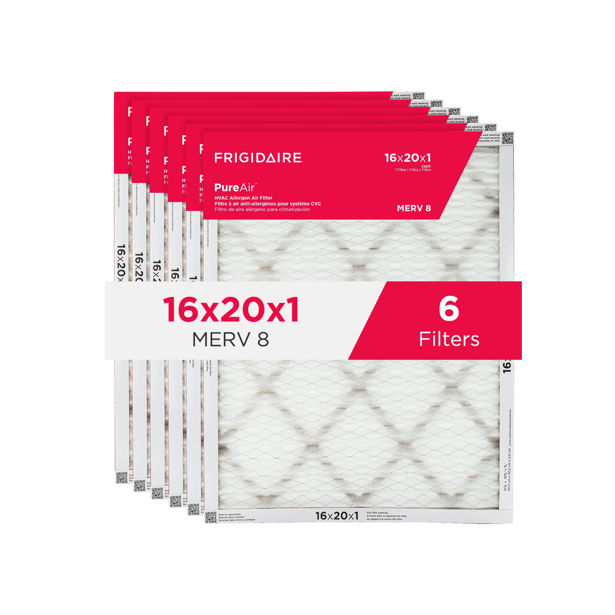 Filterbuy 24x24x1 Air Filter MERV 8 (Allergen Odor Eliminator), Pleated