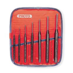Starrett S565PC Pin Punch Set Knurled Grip With Protective Vinyl Case USA