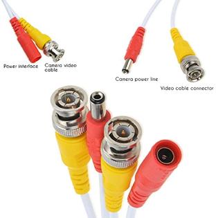 SLLEA sllea white 100ft bnc extension cable compatible with lorex