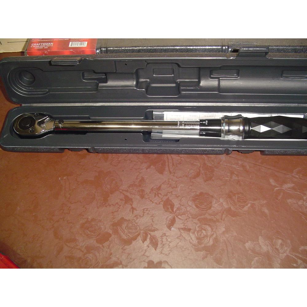 Craftsman 18 inch craftsman 1/2inch adjustable torque wrench 10lb-150ft lbs