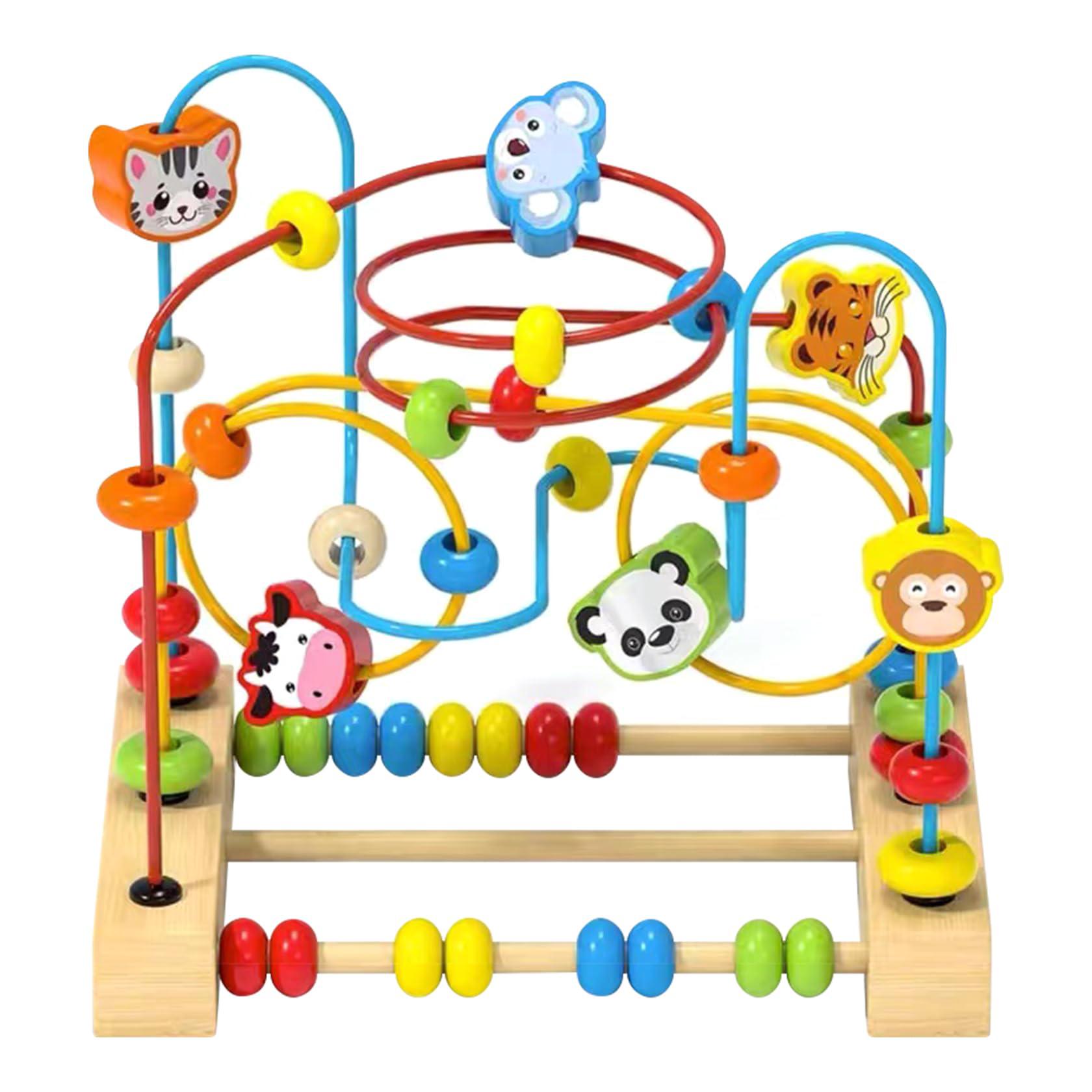 QZMTOY qzmtoy bead maze toy for toddlers wooden bead toys colorful