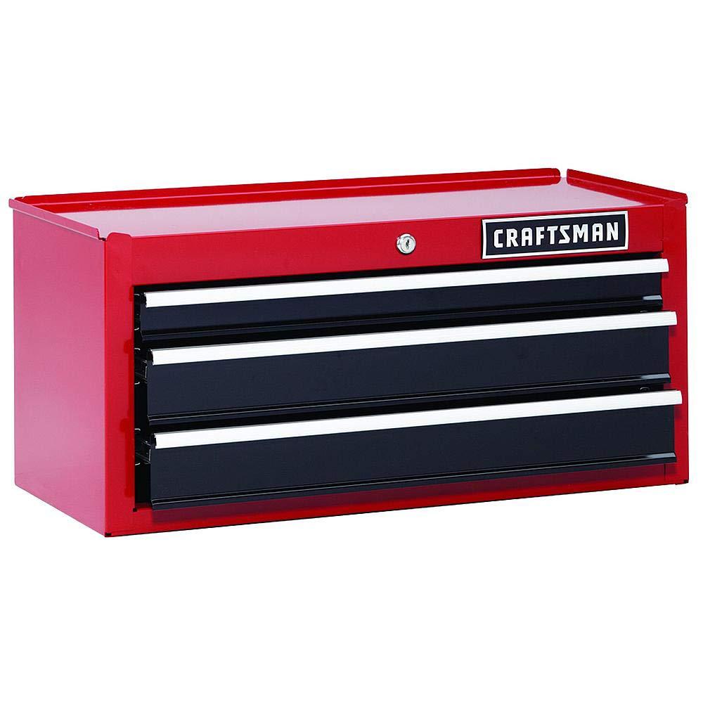 craftsman 26" in 3-drawer steel heavy-duty middle tool chest box storage cabinet