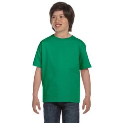 Gildan Youth 5.5 oz., 50/50 T-Shirt CLR KELLY GREEN SIZE S