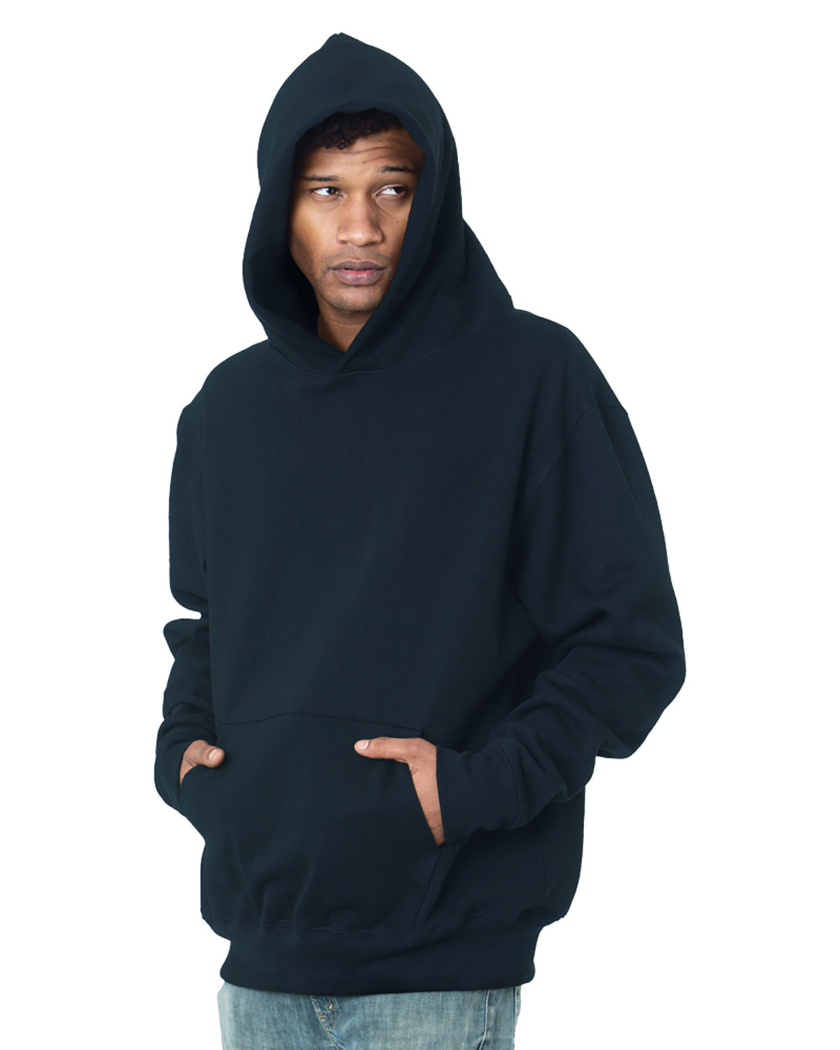 Bayside BA4000 Men's Super Heavy Hooded Sweatshirt