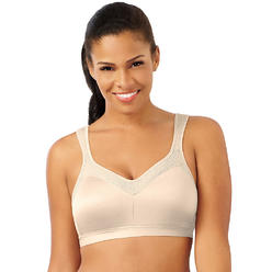 Playtex 4159B Playtex 18 Hour Active Breathable Comfort Wirefree Bra, Light Beige, SIZE 44C
