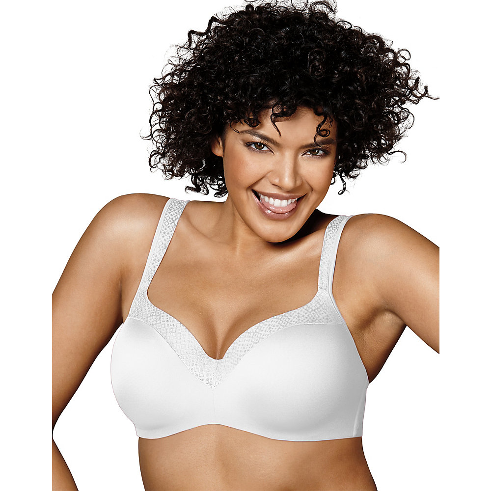 Playtex 4823H Playtex Love My Curves Amazing Shape Balconette Underwire Bra, COLOR White, SIZE 42C