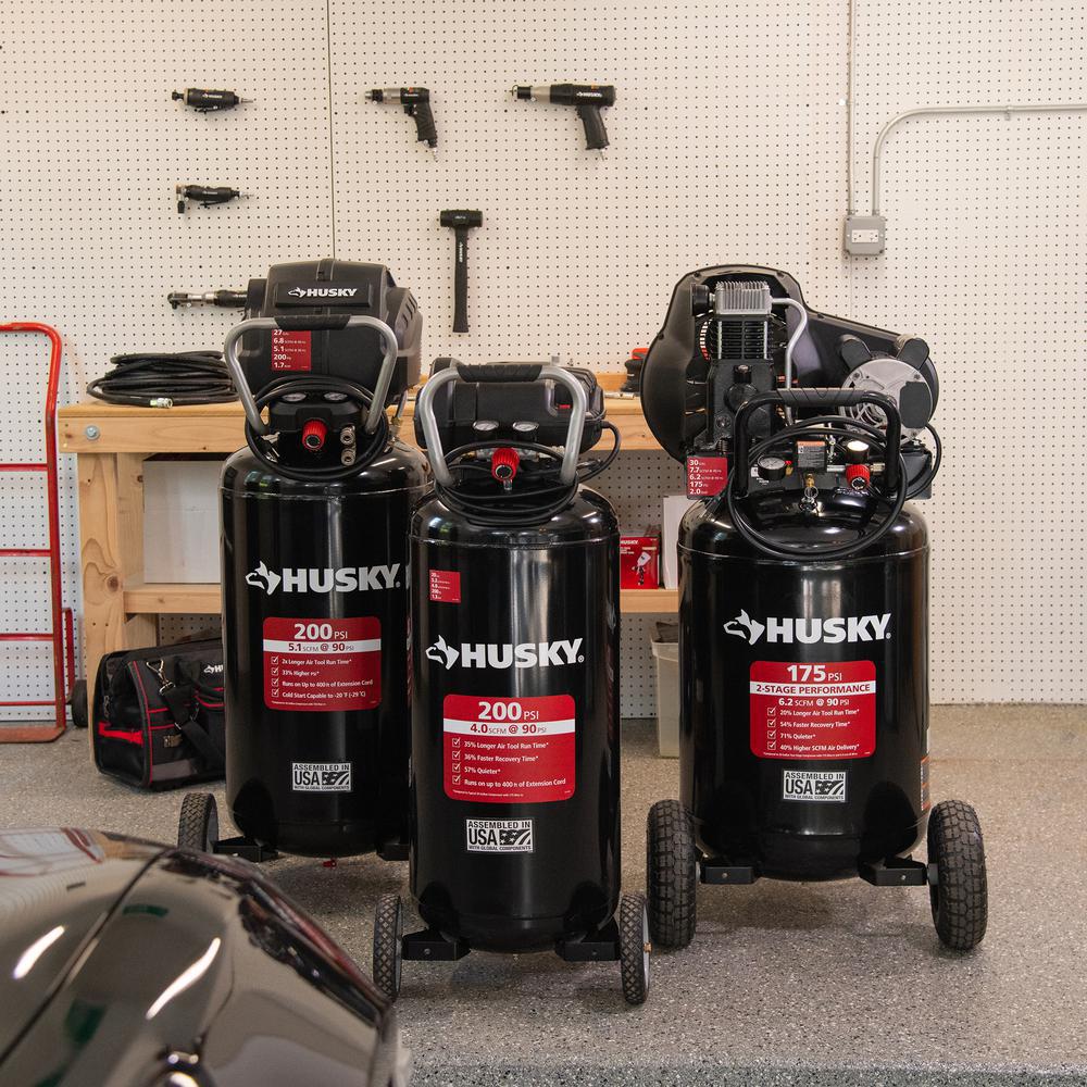 Husky 20 Gal. 200 Psi Oil Free Portable Vertical Electric Air
