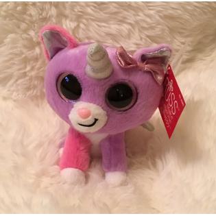 Nwt Russ Unicorn Cat Cupid 7 Big Eyes Purple Plush Stuffed Animal W Wings