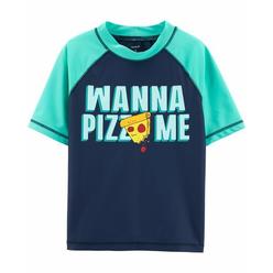 New Carter S Wanna Pizza Me Rashguard Shark Pizza Swim Trunks 6