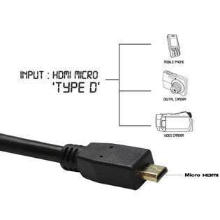 Simyoung 5ft Hdmi To Micro Hdmi Premium Cable For Tablet Amazon Kindle Fire Hd Camera