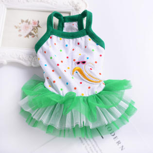 Petstyle Small Cat Dog Tutu Dress Summer Dot Pet Puppy Clothing