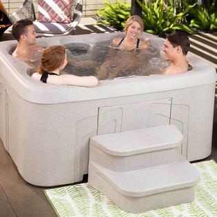 Lifesmart Lifesmart 2 Step Non Slip Rectangle Square Spa Hot