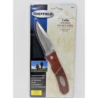Sheffield Sheffield Callis Folding Pocket Knife 12299 Wood Handle