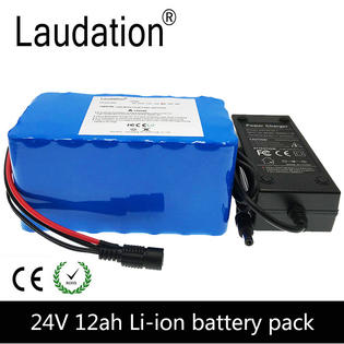 Laudation Laudation 24v 12ah Electric E Bike Battery 7s 5p For 250w 350w Electric Vehicle
