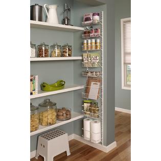 Closetmaid Adjustable 8 Tier Wall Door Rack 12 Inch Wide Home Storage Closet Size Organize