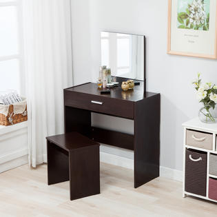 Mecor Makeup Vanity Mirror Dressing Table Set Desk Stool W