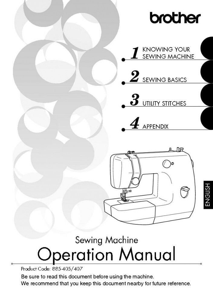 Brother Lx3014 Sewing Machine Owners Instruction Manual Reprint