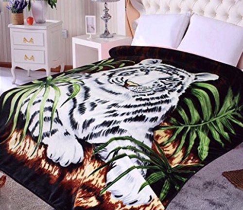 Hiyoko White Tiger Animal Mink Blanket Throw Bedspread Comforter