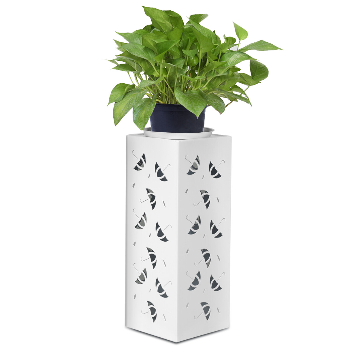 Costway Hw61354wh Sp 20 Inch Square Long Short Umbrella Holder Hw61354wh Sp 20 Inch Square Long Short