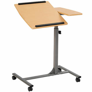 Costway Hw51815 Laptop Notebook Desk Adjustable Table W Wheels