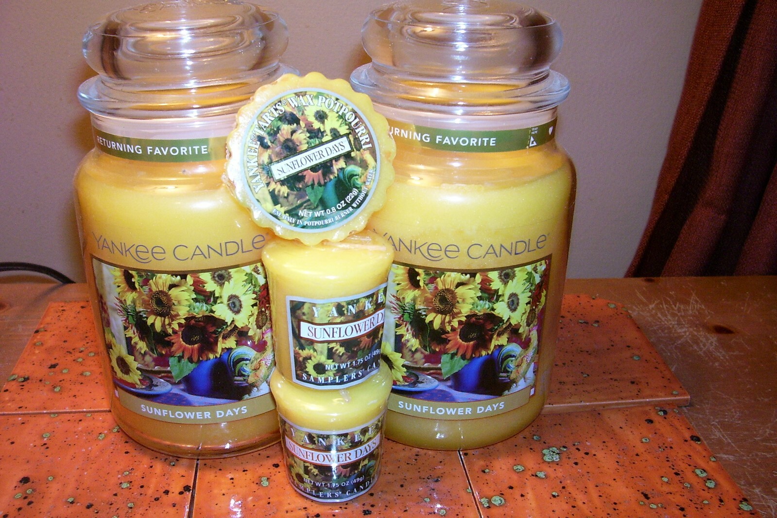 Yankee Candle Yankee Candle 2 22oz Jars Sunflower Days 2 Original Votives 1 Original Tart