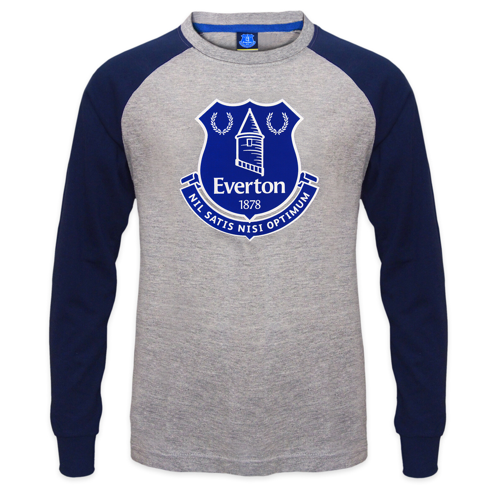 Everton Fc Everton Football Club Official Soccer Gift Kids Crest Long Sleeve Raglan T Shirt