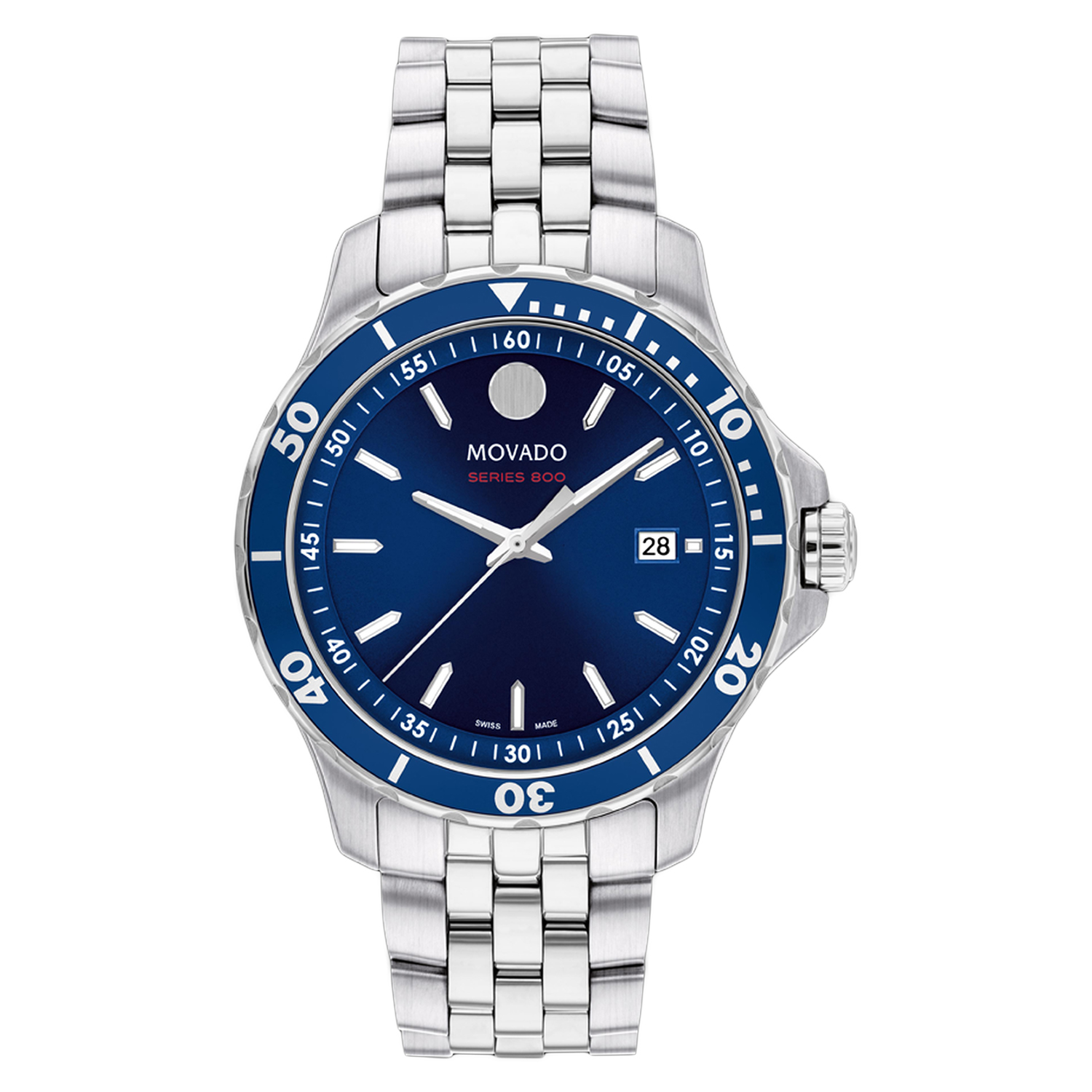 Movado Men's Series 800 Blue Dial Watch - 2600183