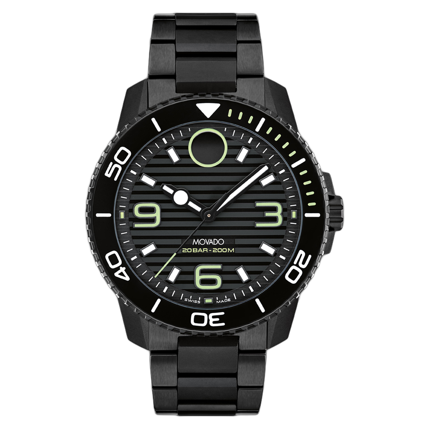 Movado Men's Bold Black Dial Watch - 3601128