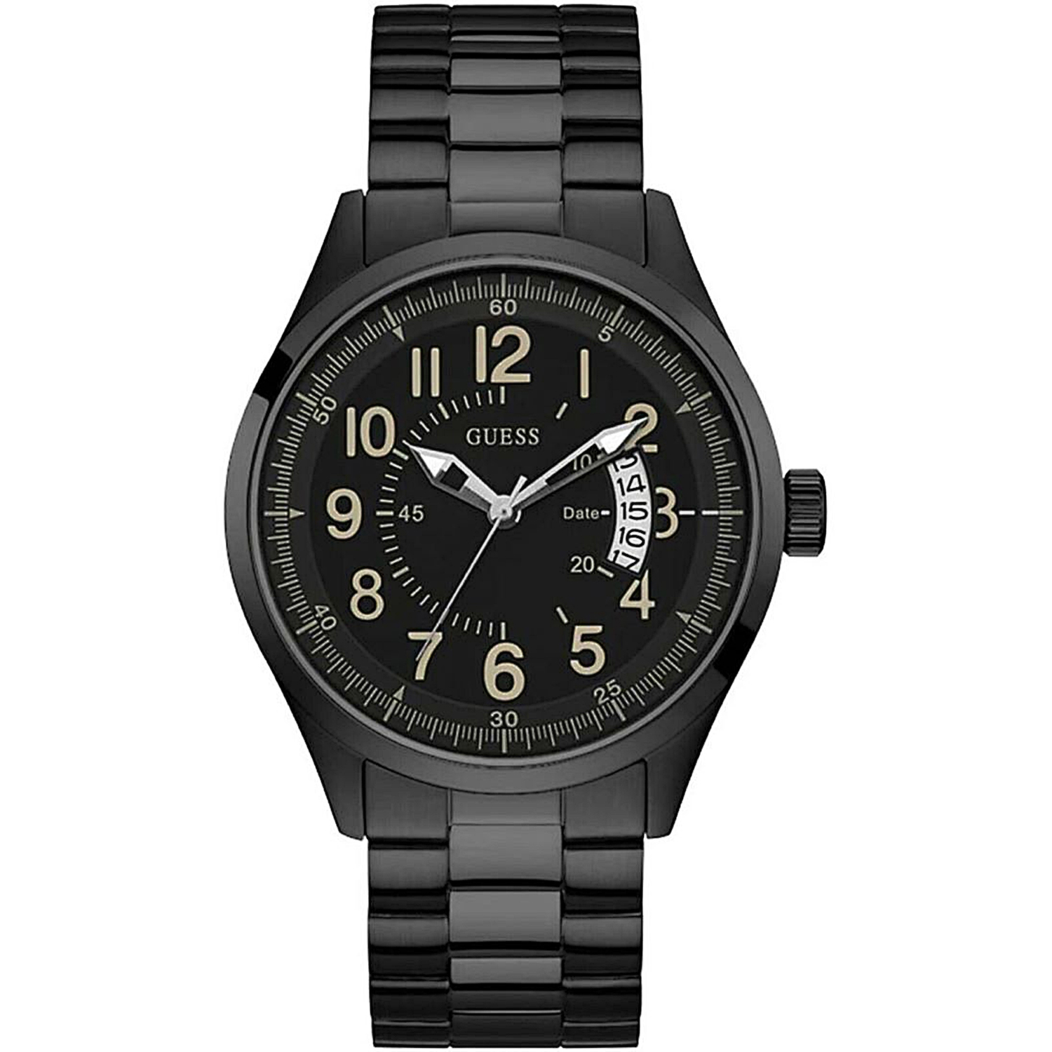 Guess Men's Classic Black Dial Watch - W1245G3