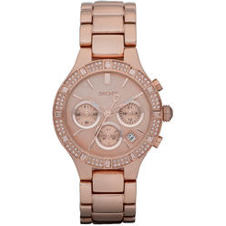 DKNY Women's Chambers Rose Gold Dial Watch - NY8508