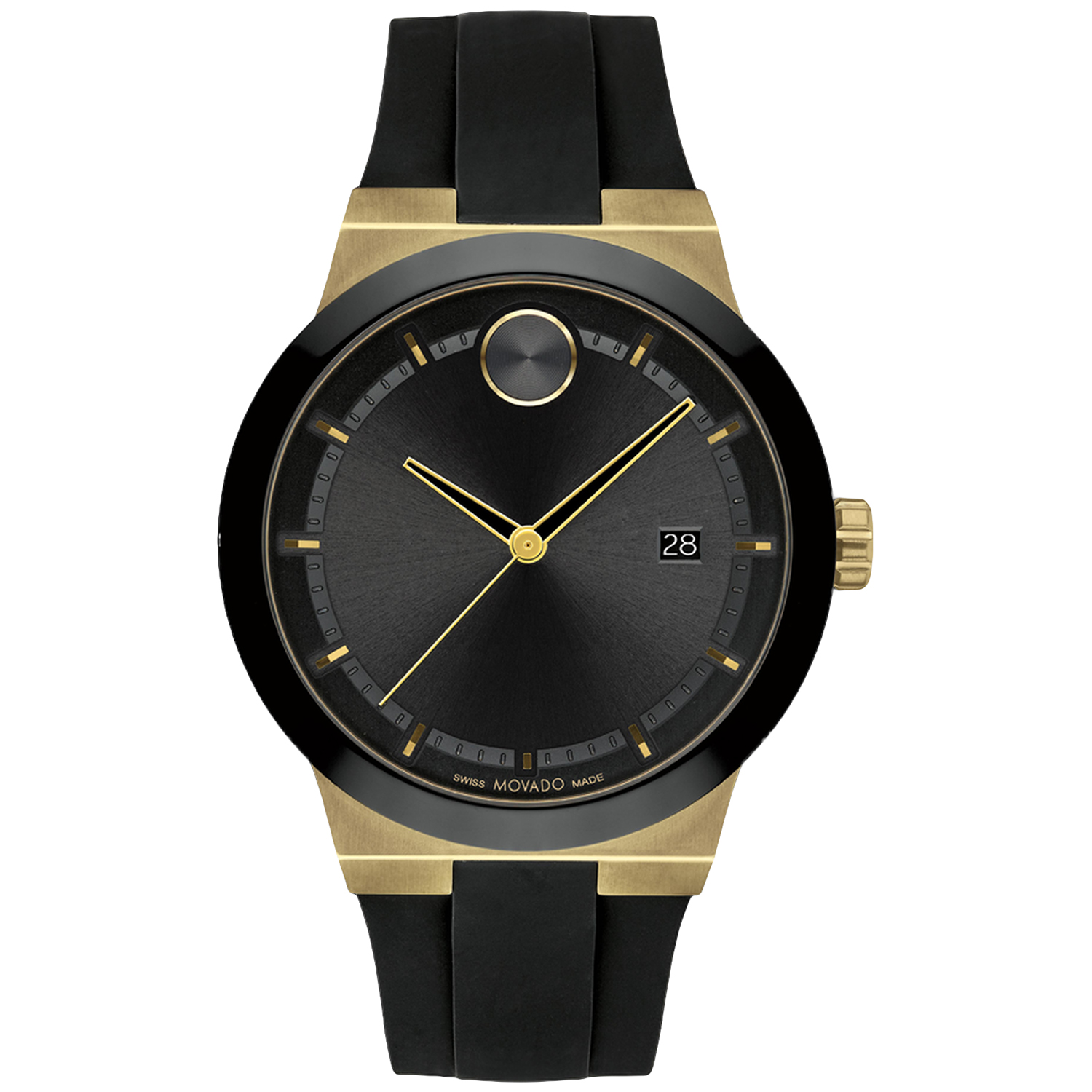 Movado Men's Bold Black Dial Watch - 3600850