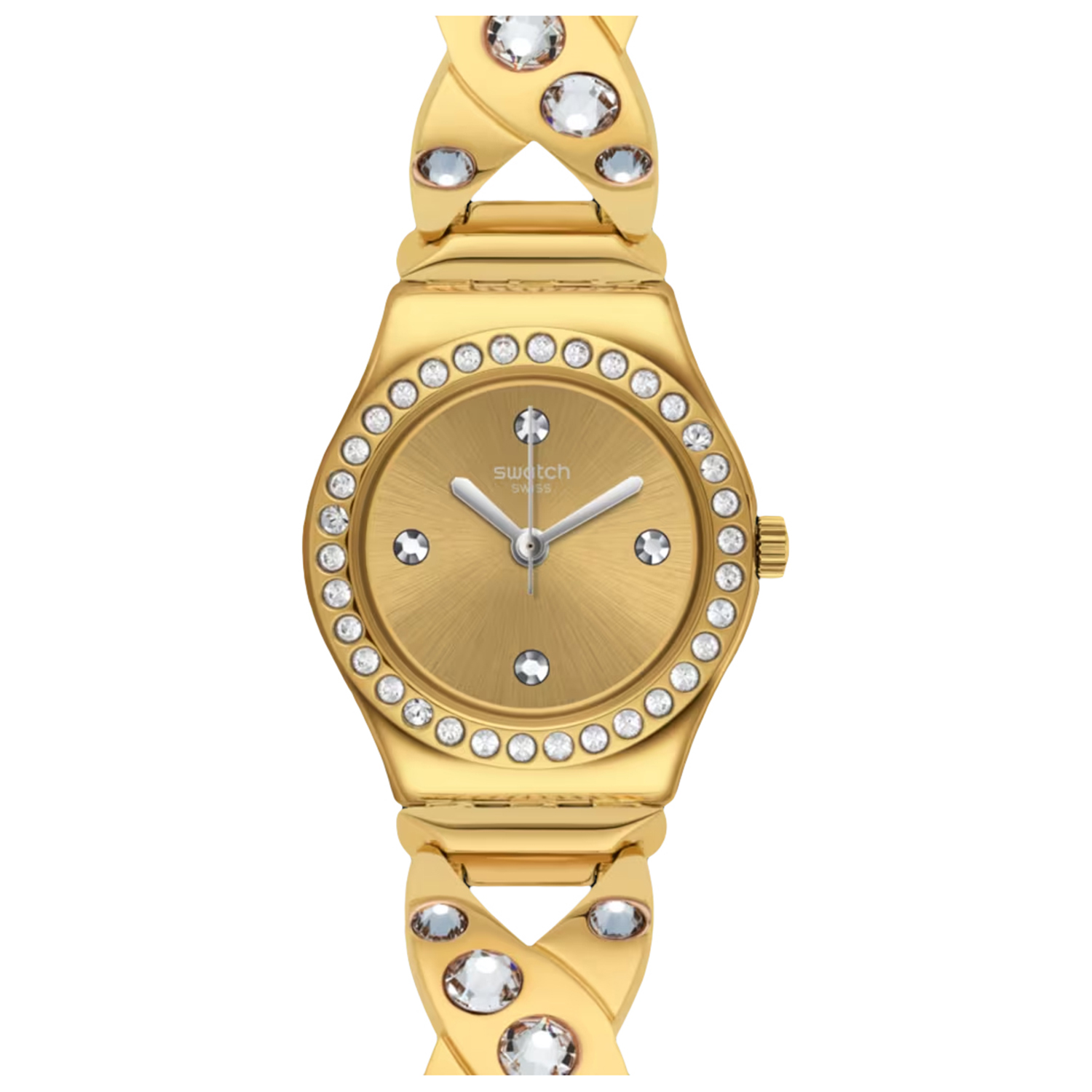 Swatch Women's Goldy Gold Dial Watch - YSG164G