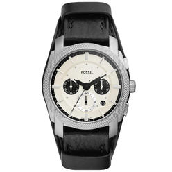 Fossil Men's Machine White Dial Watch - FS5921