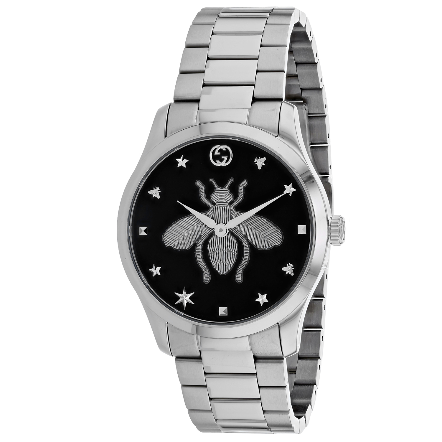 Gucci Women's Timeless Black Dial Watch - YA1264136