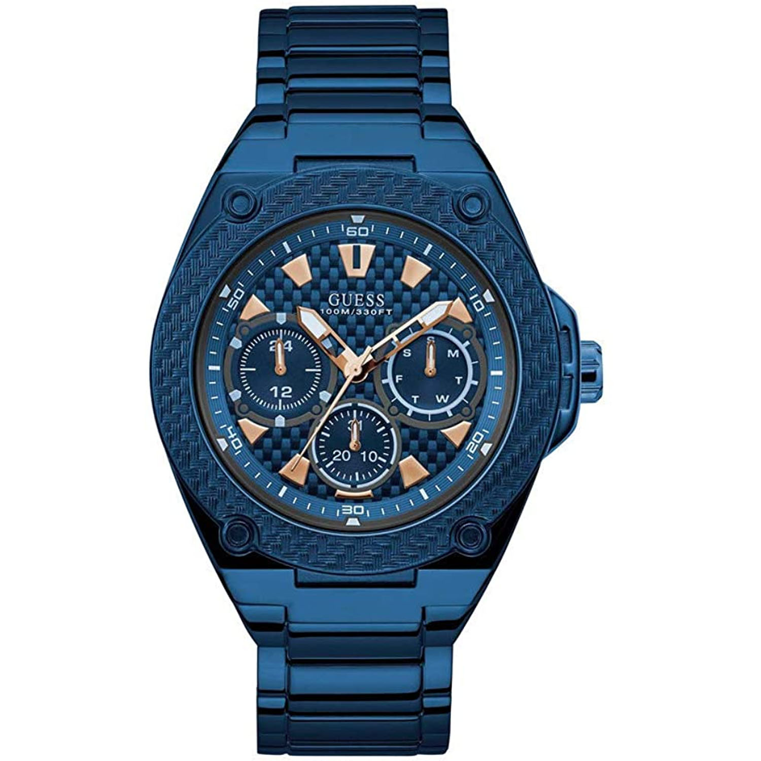 Guess Men's Classic Blue Dial Watch - W1305G4