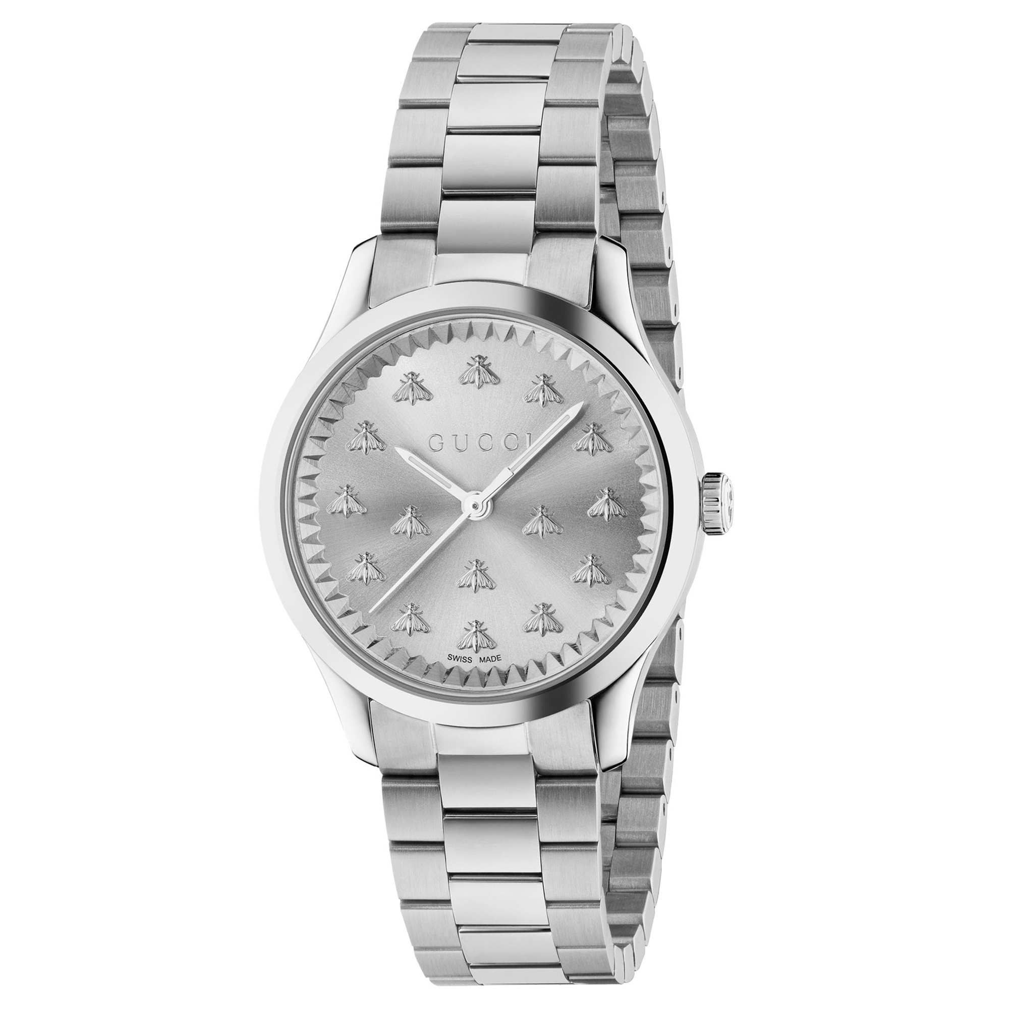 Gucci Women's G-Timeless Silver Dial Watch - YA1265031