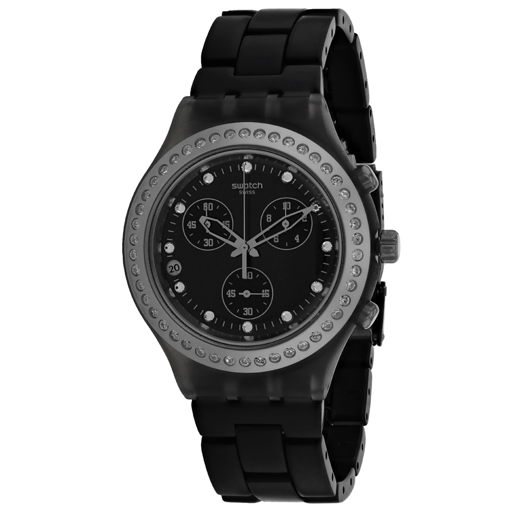 Swatch Women's Full Blooded Stoneheart Black Dial Watch - SVCM4009AG