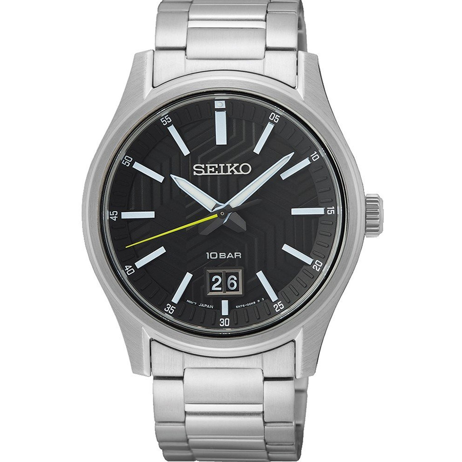 Seiko Men's Classic Black Dial Watch - SUR535P1