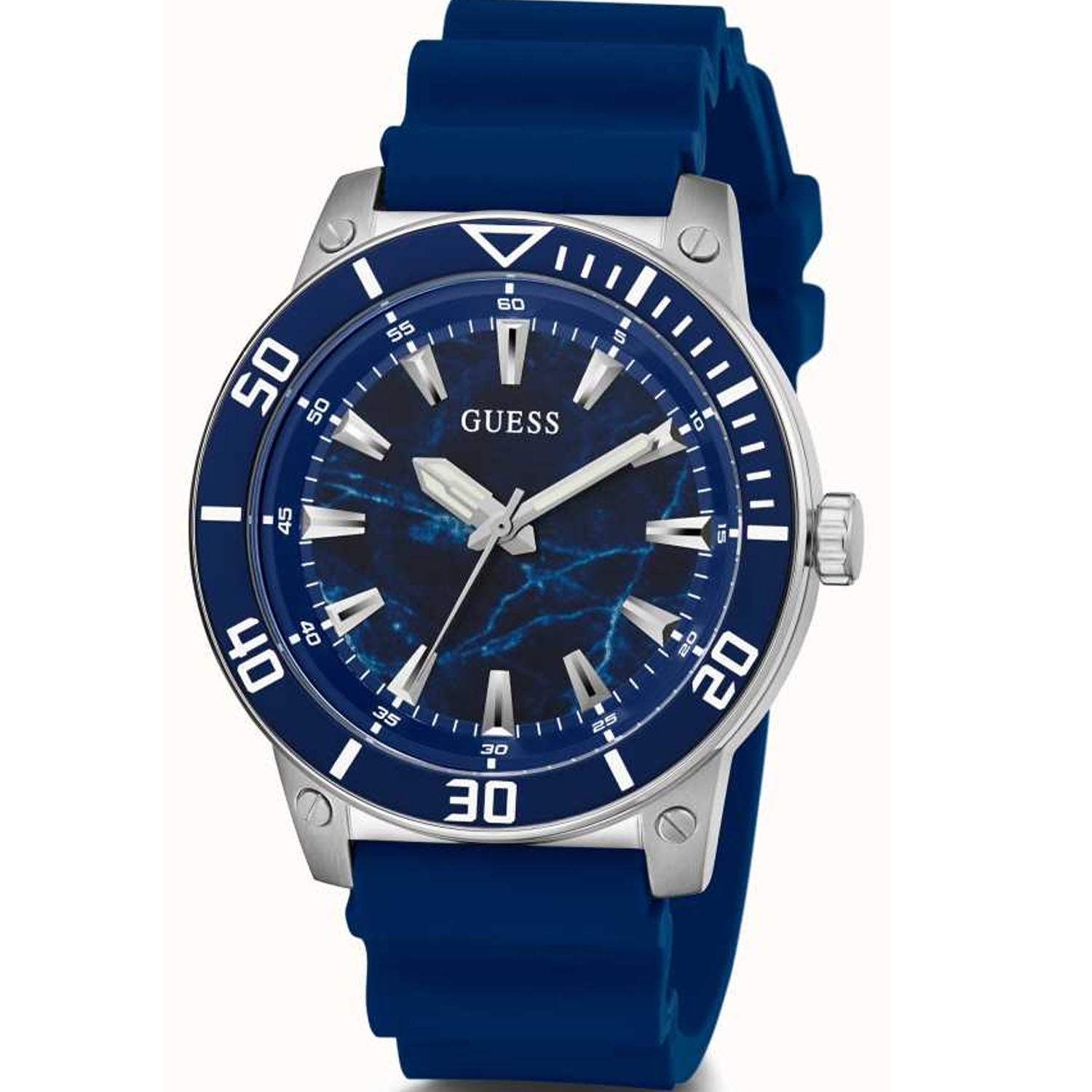 Guess Men's Classic Blue Dial Watch - GW0420G1